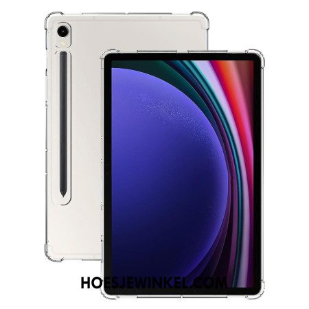 Cover Hoesje Samsung Galaxy Tab S9 Telefoonhoesje Transparante Versterkte Hoeken