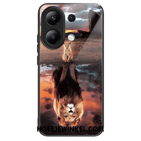 Cover Hoesje Xiaomi Redmi Note 13 4g Telefoonhoesje Lionceau Dream Gehard Glas