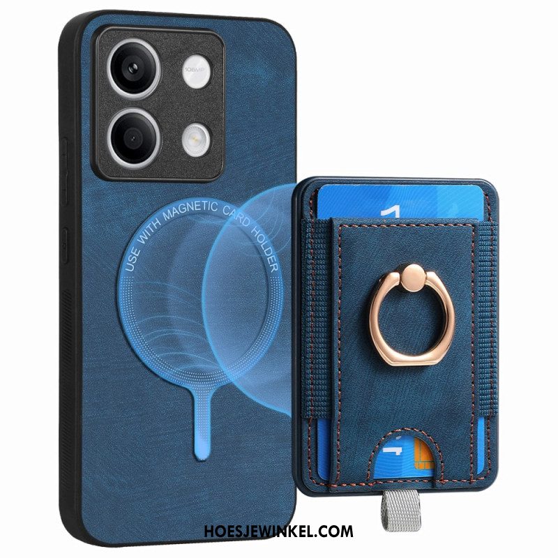 Cover Hoesje Xiaomi Redmi Note 13 5g Telefoonhoesje Afneembare Kaarthouder En Ring