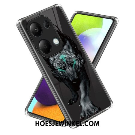 Cover Hoesje Xiaomi Redmi Note 13 Pro 4g Telefoonhoesje Wolfpatroon