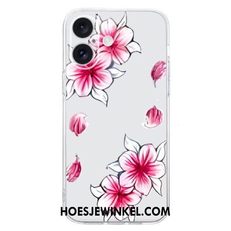 Cover Hoesje iPhone 16 Plus Telefoonhoesje Kersenbloesems