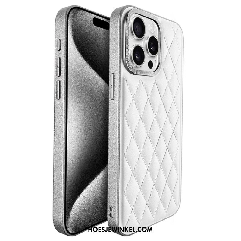 Cover Hoesje iPhone 16 Pro Telefoonhoesje Gewatteerd Kst Design