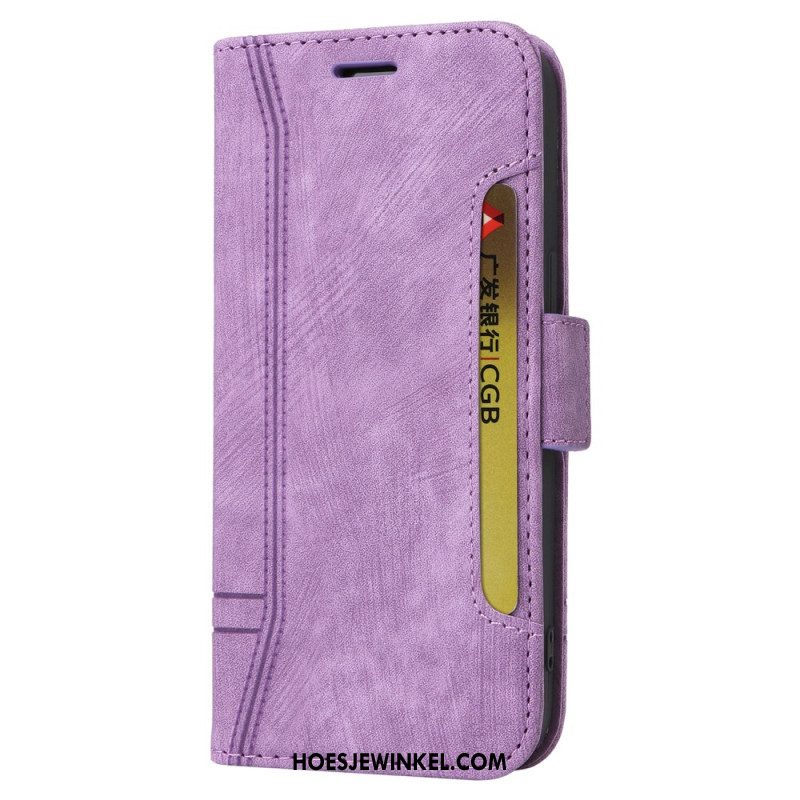 Flip Case Leren Oppo Reno 11 Pro 5g Betopnice Kaarthouder Vooraan