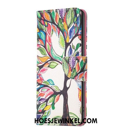 Flip Case Leren Oppo Reno 12 5g Levensboom