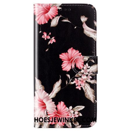 Flip Case Leren Samsung Galaxy S24 Fe Rododendron