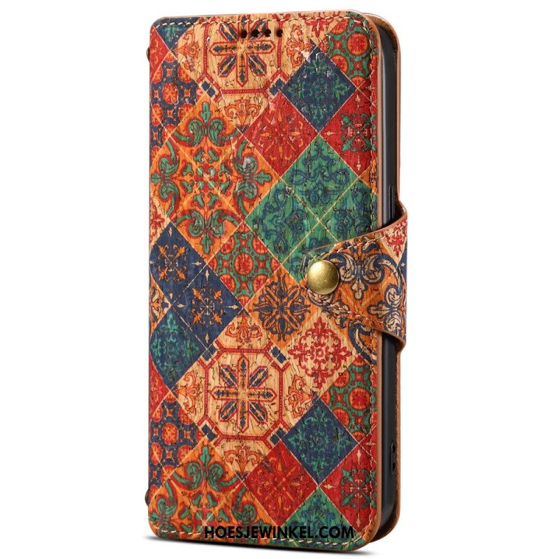 Flip Case Leren Samsung Galaxy S24 Plus 5g Bloemenprint