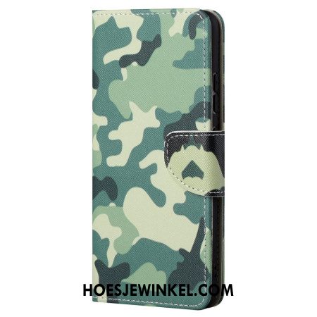 Flip Case Leren Samsung Galaxy S24 Ultra 5g Camouflagepatroon