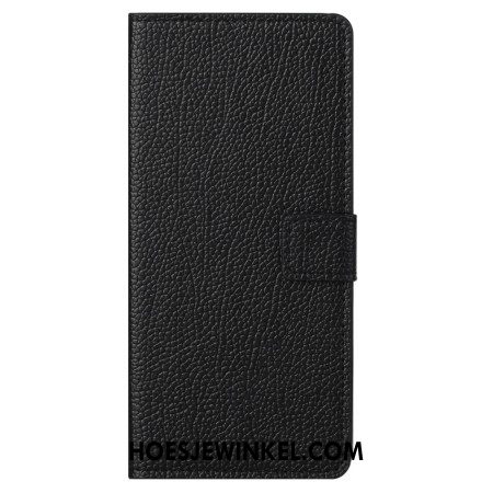 Flip Case Leren Xiaomi Redmi Note 13 4g Litchi-textuur Met Riempje