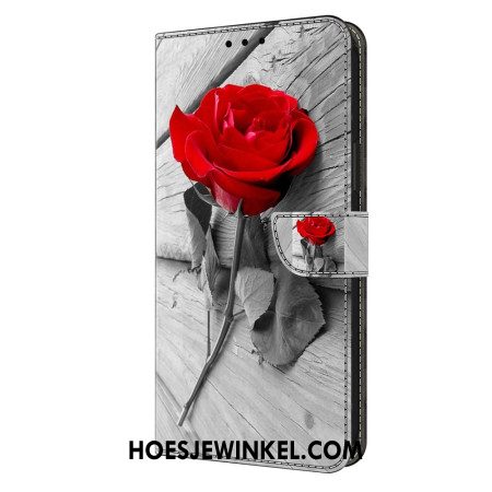 Flip Case Leren Xiaomi Redmi Note 13 4g Roze