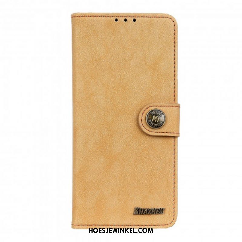 Flip Case voor Xiaomi Redmi Note 10 5G Khazneh Retro Splitleer