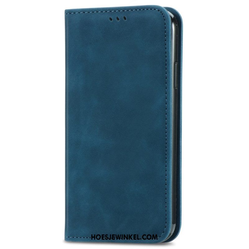 Folio-hoesje Oppo Reno 12 5g Suède-effect Bescherming Hoesje