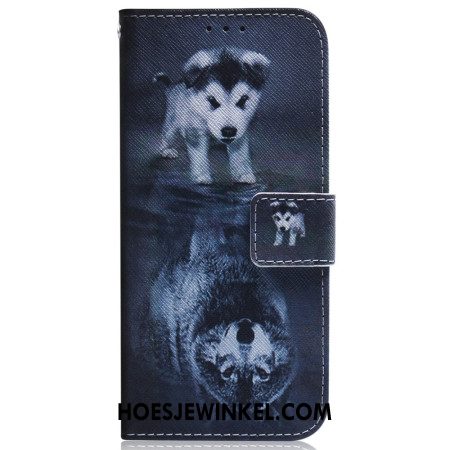 Folio-hoesje Samsung Galaxy S24 5g Telefoonhoesje Puppydroom