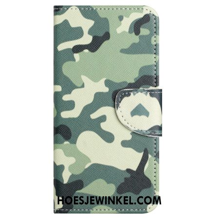 Folio-hoesje Samsung Galaxy S24 Fe Telefoonhoesje Camouflage