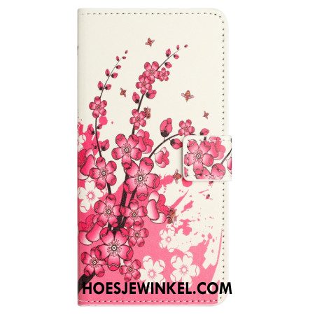 Folio-hoesje Samsung Galaxy S24 Fe Tropische Bloemen