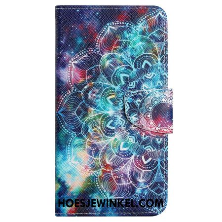 Folio-hoesje Samsung Galaxy S24 Plus 5g Kleurrijke Mandala Met Riempje