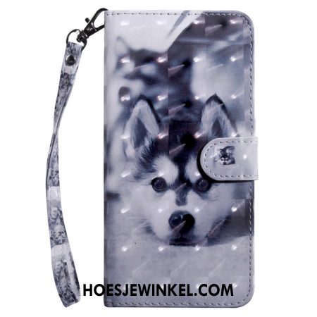 Folio-hoesje Samsung Galaxy S24 Plus 5g Telefoonhoesje Husky Met Riem