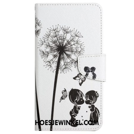 Folio-hoesje Samsung Galaxy S24 Ultra 5g Paardenbloem Met Riempje