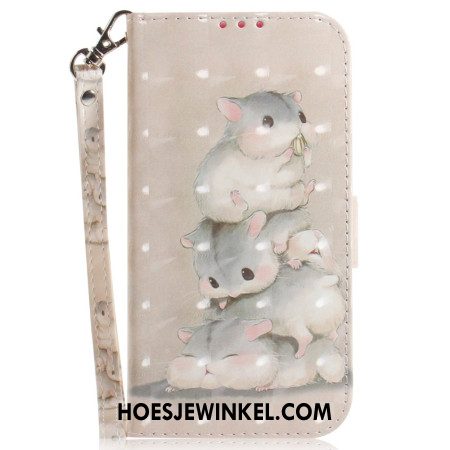 Folio-hoesje Xiaomi 14 Hamsters Met Riem