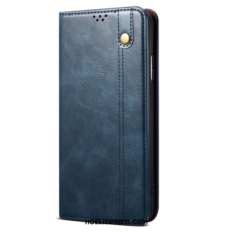 Folio-hoesje Xiaomi 14 Pro Gewaxt Imitatieleer