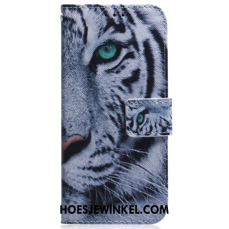 Folio-hoesje Xiaomi 14 Telefoonhoesje Witte Tijger