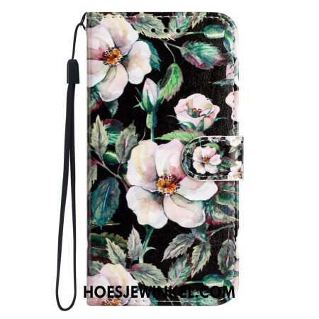 Folio-hoesje Xiaomi 14t Gestreepte Magnolia's