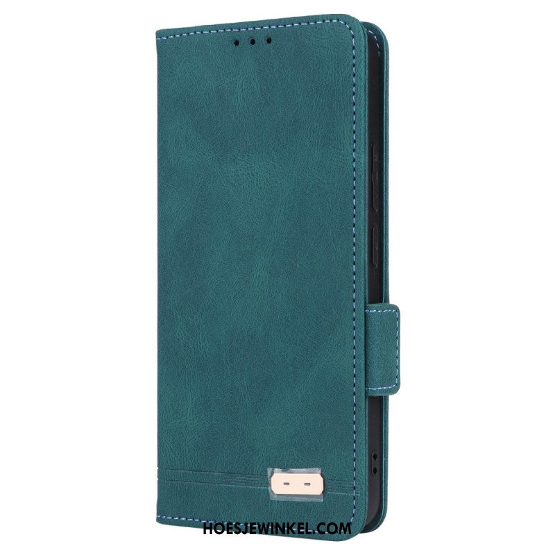 Folio-hoesje Xiaomi Redmi Note 13 4g Dubbele Sluiting In Vintage-stijl