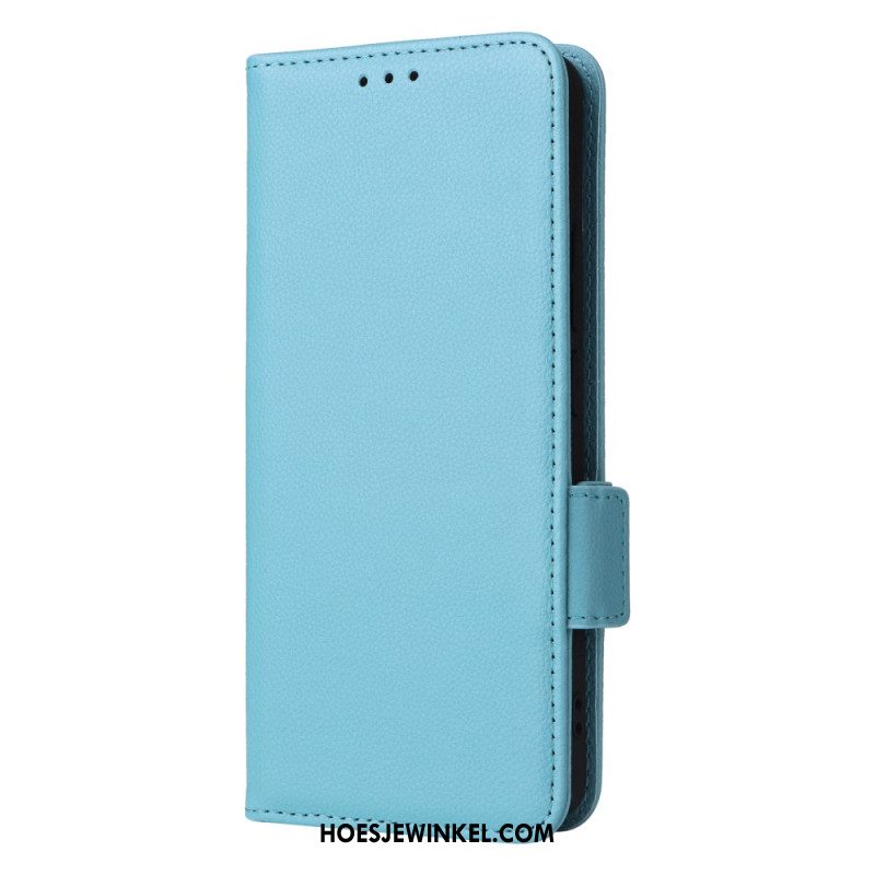 Folio-hoesje Xiaomi Redmi Note 13 4g Telefoonhoesje Leren Stijl Met Riem