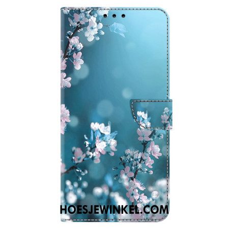 Folio-hoesje Xiaomi Redmi Note 13 4g Telefoonhoesje Pruimenbloesems