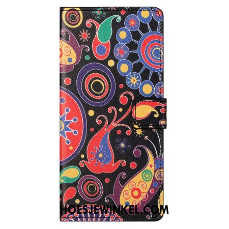 Folio-hoesje Xiaomi Redmi Note 13 5g Telefoonhoesje Galaxy-patroon