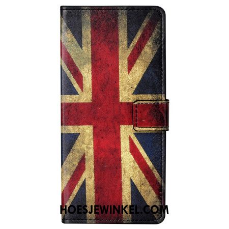 Folio-hoesje Xiaomi Redmi Note 13 5g Vintage Engelse Vlag