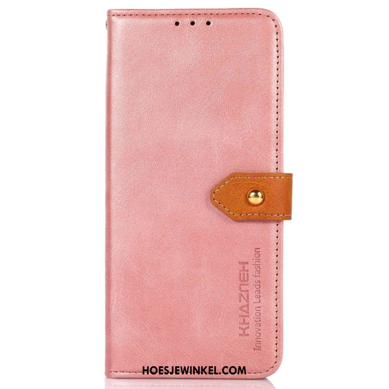 Folio-hoesje iPhone 16 Telefoonhoesje Gouden Sluiting Khazneh