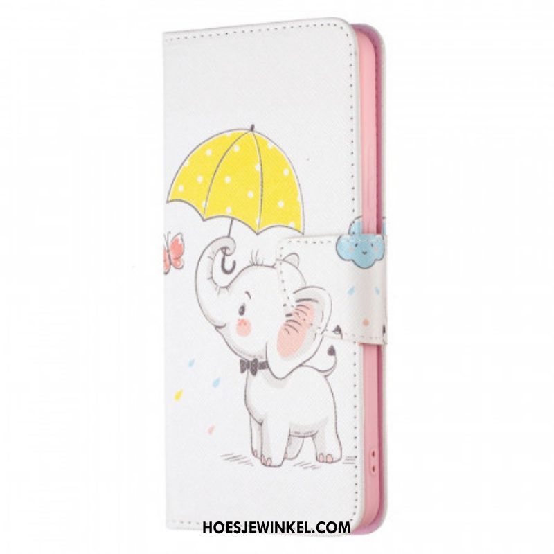 Folio-hoesje voor Xiaomi Redmi Note 11 Pro Plus 5G Baby Olifant