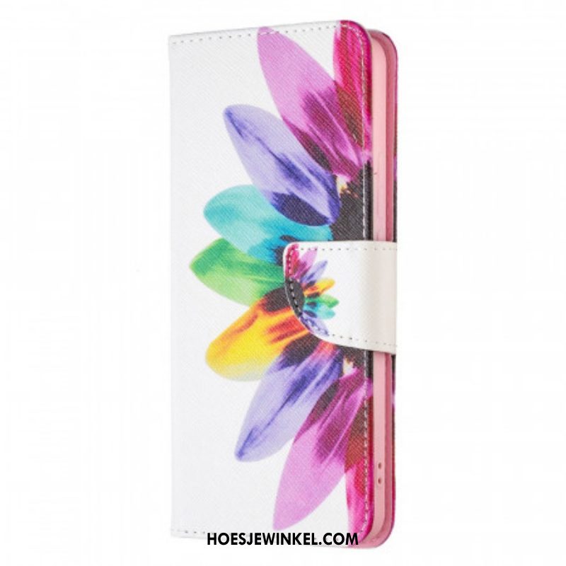 Folio-hoesje voor Xiaomi Redmi Note 11 Pro Plus 5G Waterverf Bloem