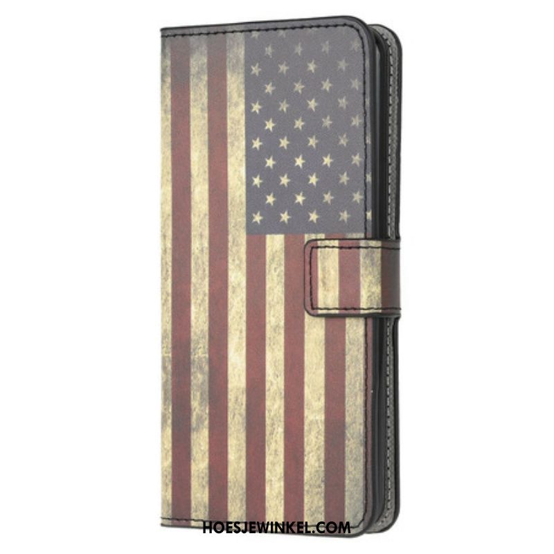 Folio-hoesje voor iPhone 13 Mini Amerikaanse Vlag