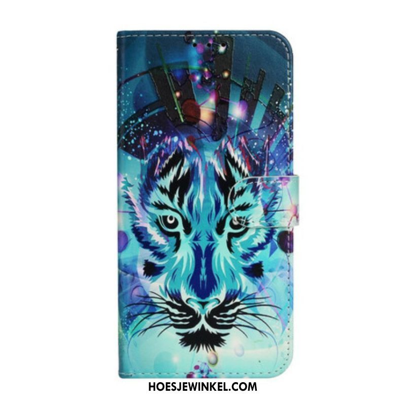 Folio-hoesje voor iPhone 13 Mini Ijs Tijger