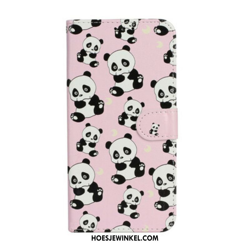 Folio-hoesje voor iPhone 13 Mini Meerdere Panda's