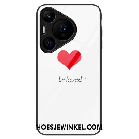 Hoesje Huawei Pura 70 Be Loved Gehard Glas Bescherming Hoesje