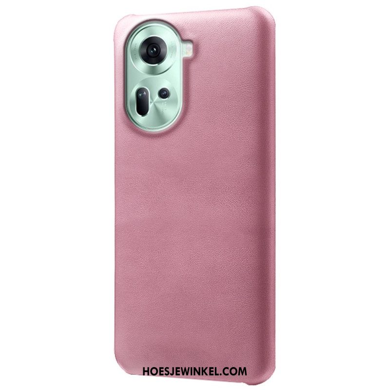 Hoesje Oppo Reno 11 5g Ledereffect