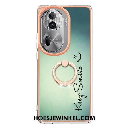 Hoesje Oppo Reno 11 Pro 5g Keep Smile Ringhouder Bescherming Hoesje