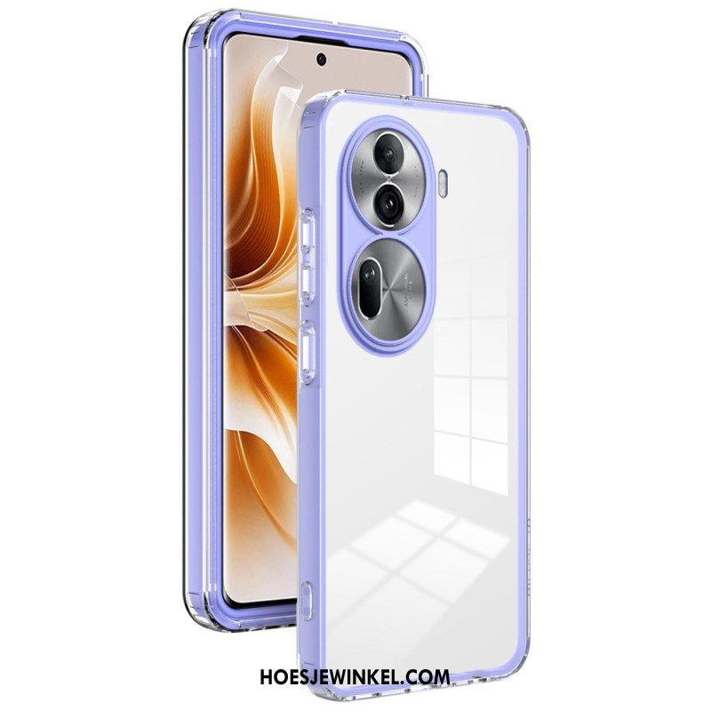 Hoesje Oppo Reno 11 Pro 5g Transparant Gekleurde Rand