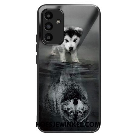 Hoesje Samsung Galaxy A15 5g Puppy Dream Gehard Glas