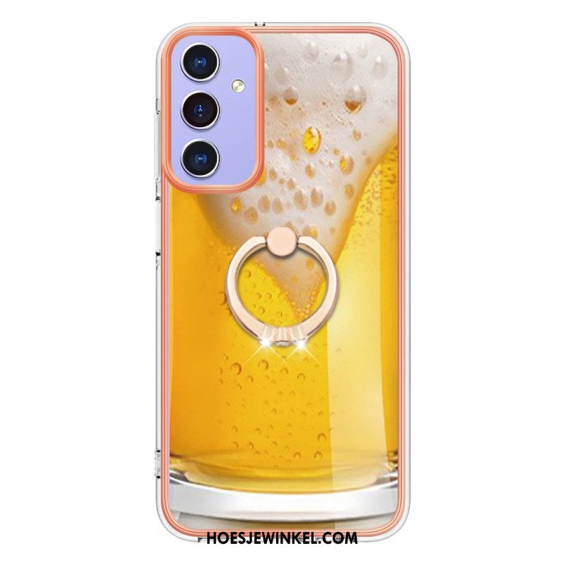 Hoesje Samsung Galaxy A15 5g Ringhouder Leuk Patroon Bescherming Hoesje