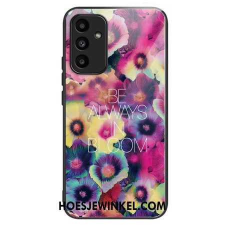 Hoesje Samsung Galaxy A15 Kleurrijke Bloemen Van Gehard Glas