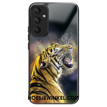 Hoesje Samsung Galaxy A55 5g Brullende Tijger Van Gehard Glas