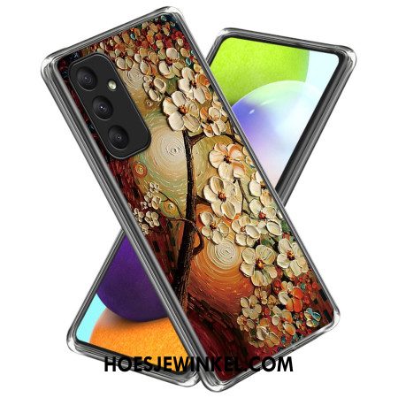 Hoesje Samsung Galaxy A55 5g Geschilderde Bloemen Bescherming Hoesje