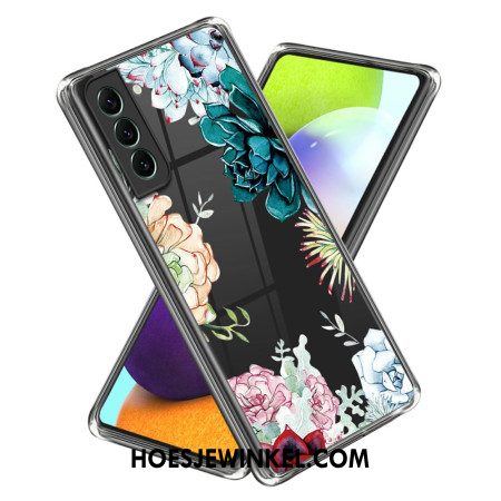 Hoesje Samsung Galaxy S24 5g Transparant Bloemen