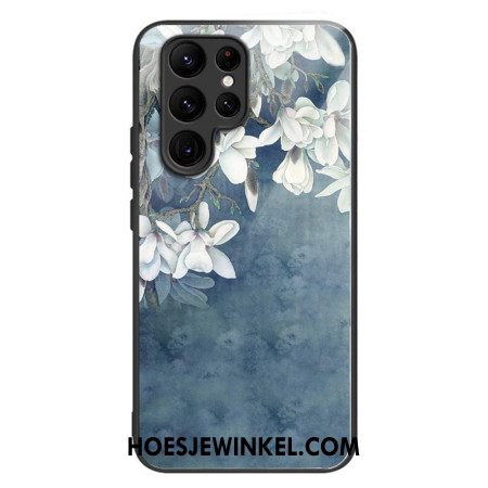 Hoesje Samsung Galaxy S24 Ultra 5g Magnolia's Van Gehard Glas