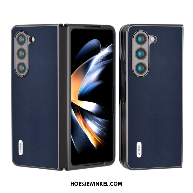 Hoesje Samsung Galaxy Z Fold 5 Echt Abeel-leer