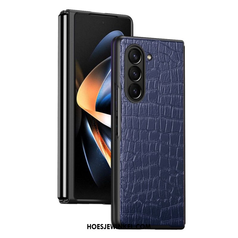 Hoesje Samsung Galaxy Z Fold 5 Krokodillenleer Stijl