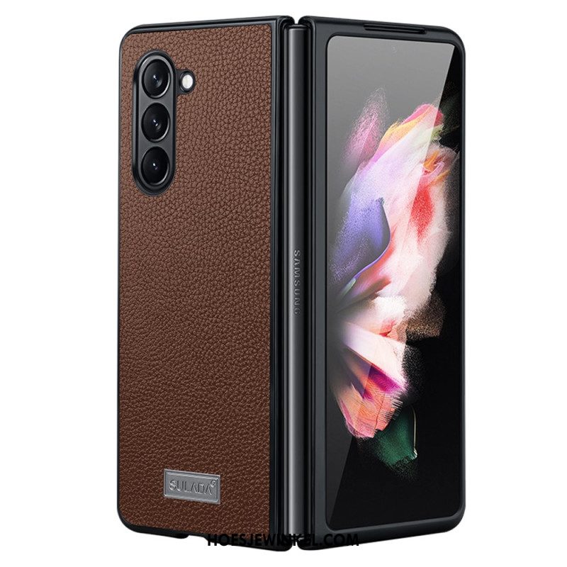 Hoesje Samsung Galaxy Z Fold 5 Litchileer Design Abeel